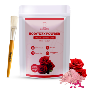 BareBro Rose Hair Removal Wax Powder for Women & Men | Painless Body Wax Powder for Arms, Legs & Underarms | 100g