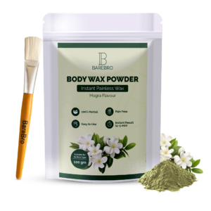 BareBro Mogra Hair Removal Wax Powder for Women & Men | Painless Body Wax Powder for Arms, Legs & Underarms | 100g
